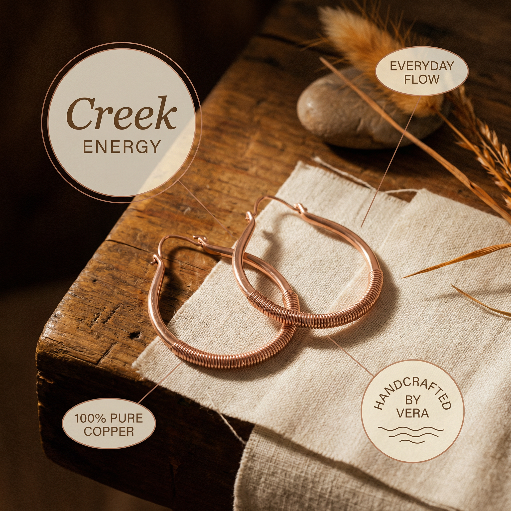 Orecchini in Rame di Vera's Creek