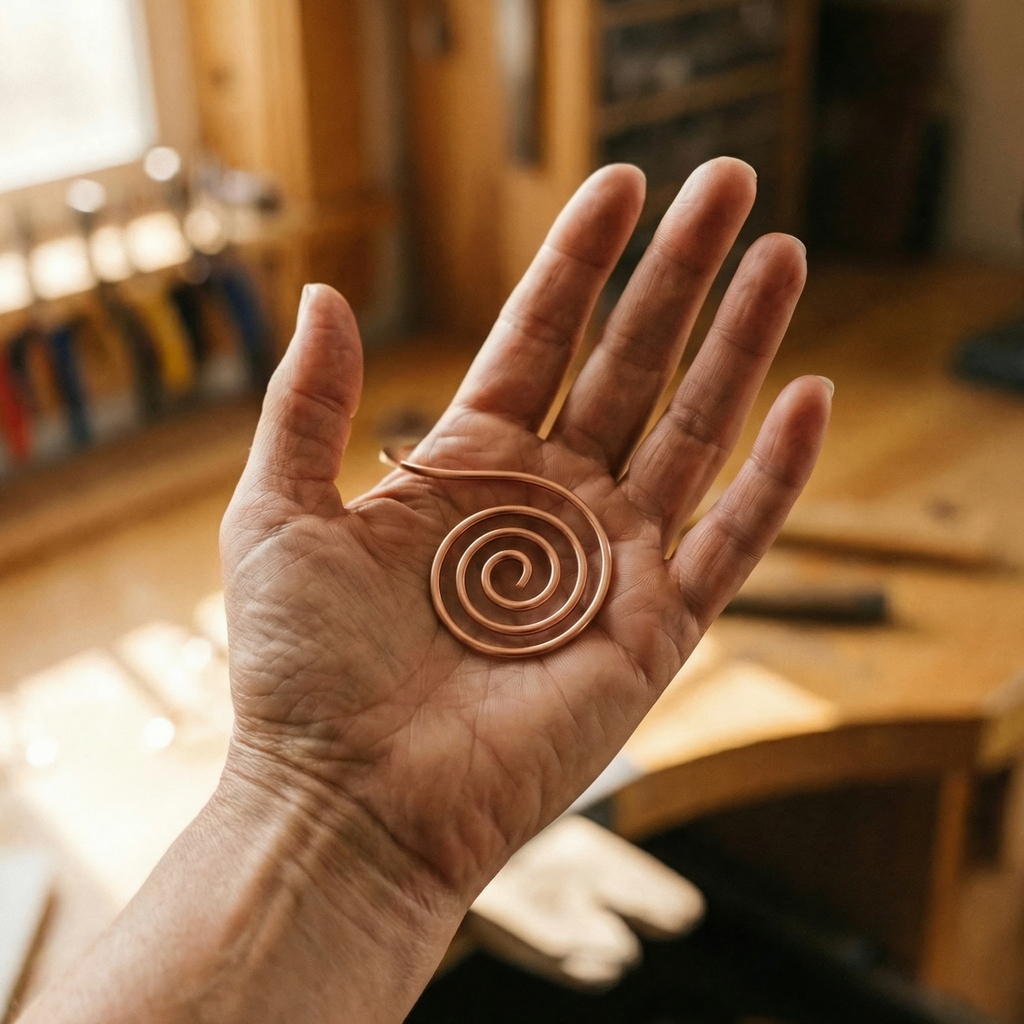 Spirale a Mano in Rame di Vera