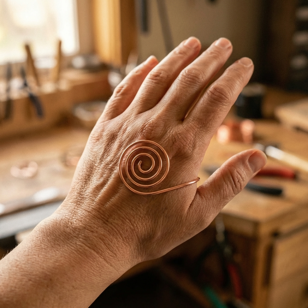 Spirale a Mano in Rame di Vera