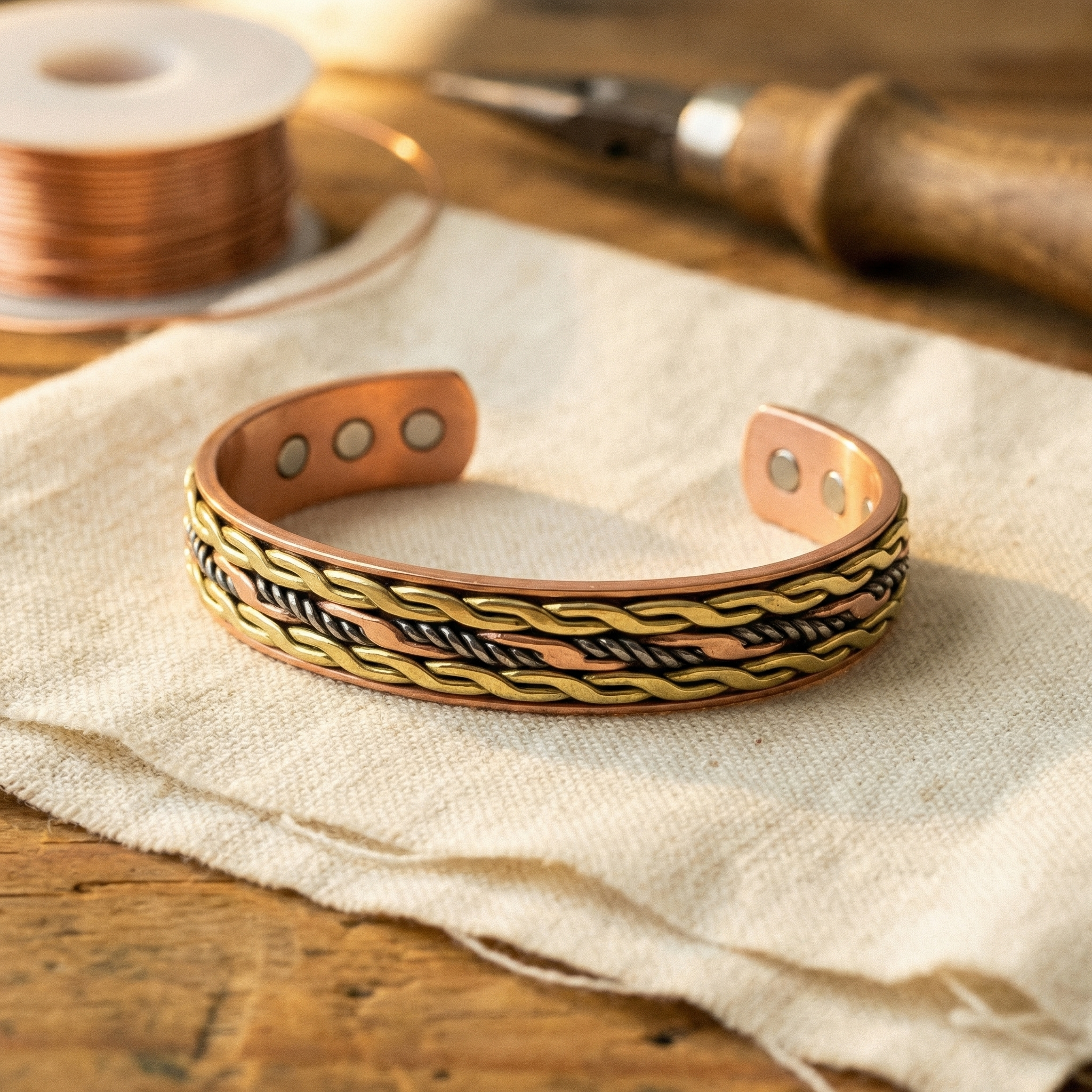 Bracciale in Rame Vera's Weave