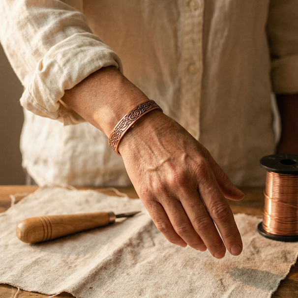 Bracciale in Rame Muschio di Vera