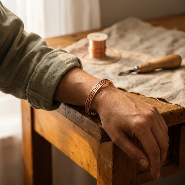 Bracciale in Rame Attuale di Vera