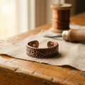 Anello in Rame con Felce di Vera