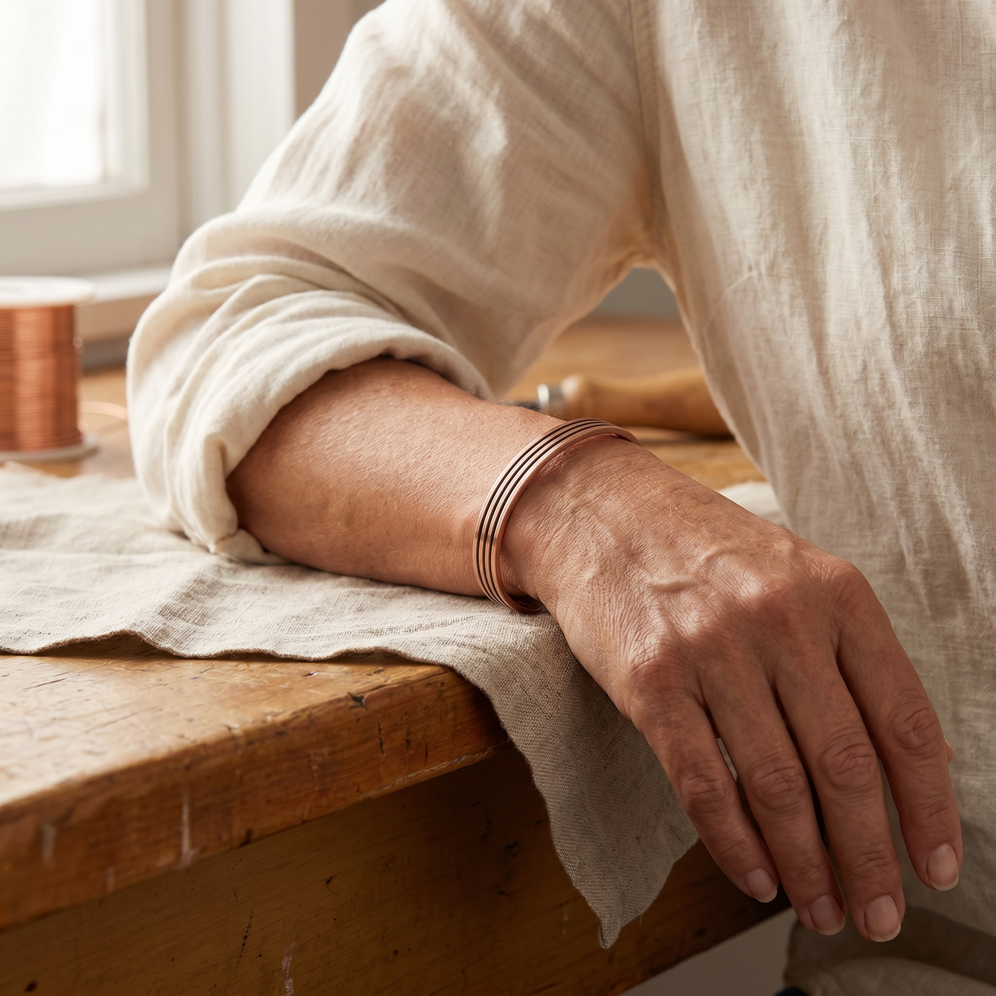 Bracciale in Rame di Salvia di Vera