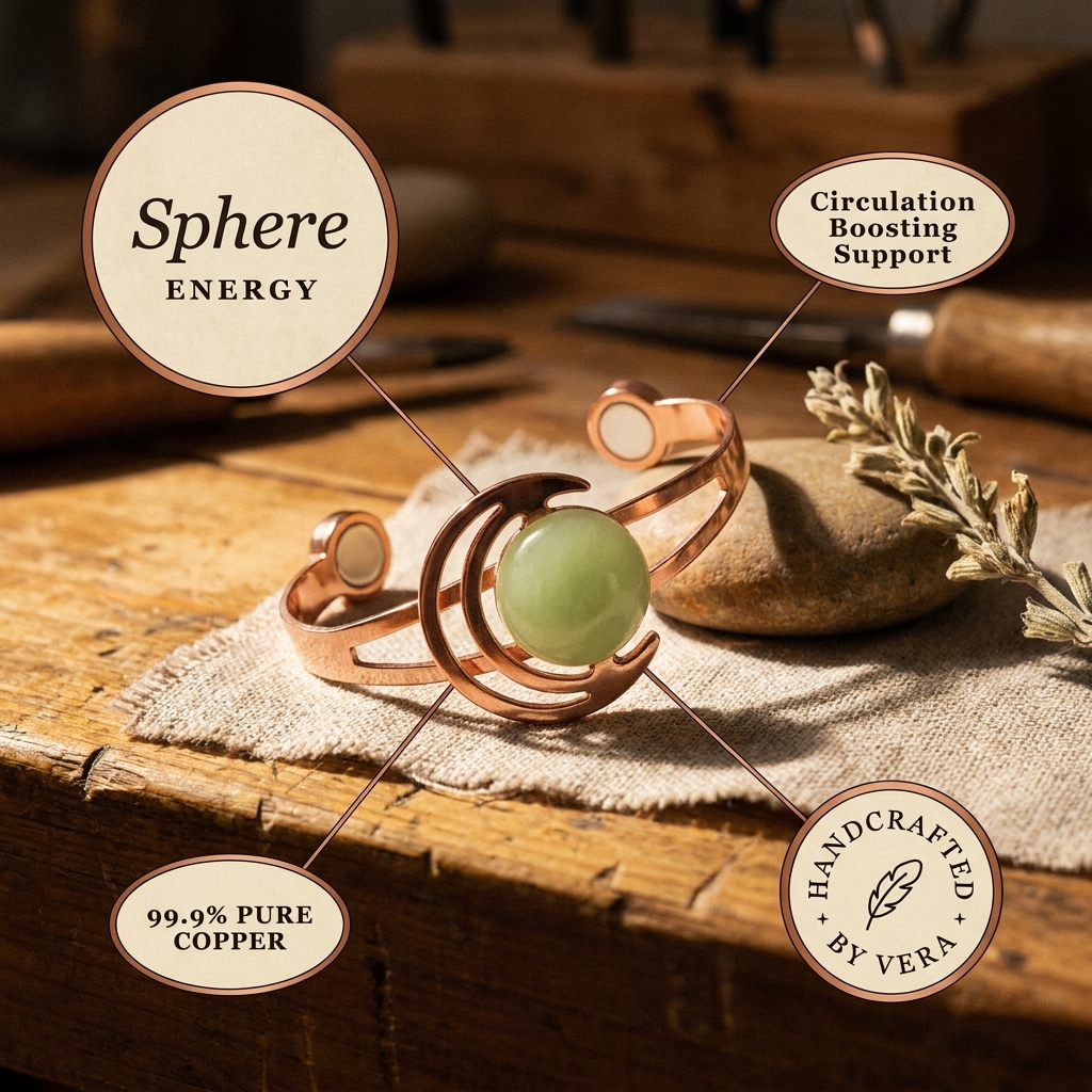 Bracciale in Rame Verde di Vera