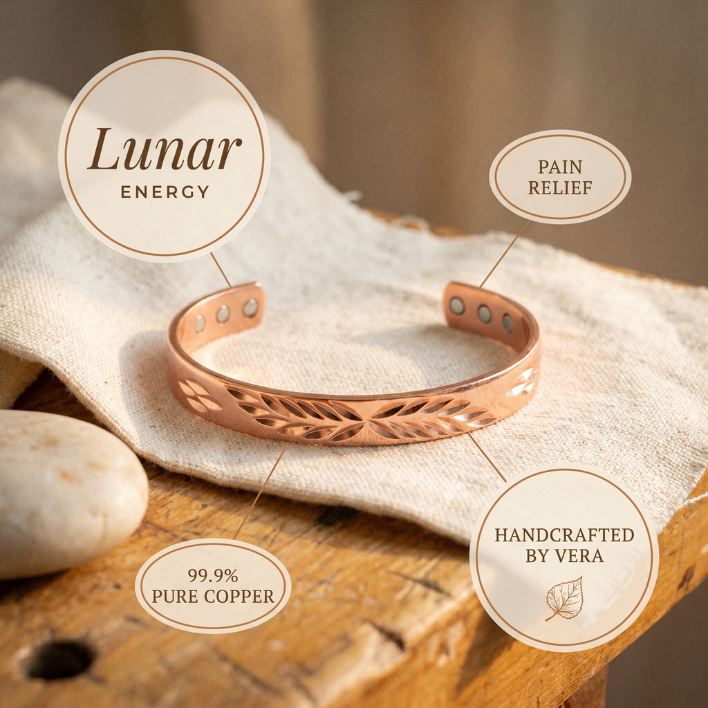 Bracciale in Rame Lunare di Vera