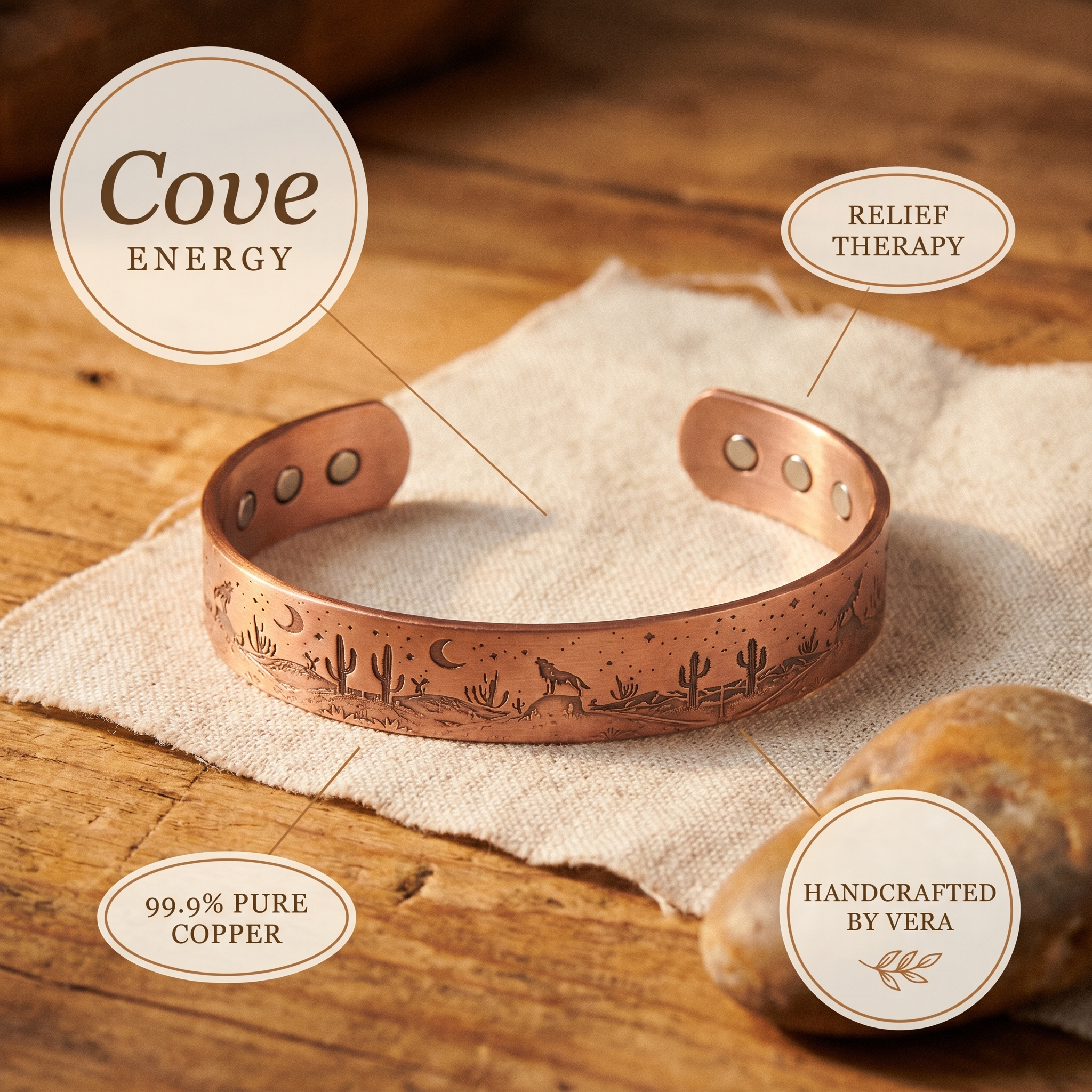 Bracciale in Rame di Vera's Cove