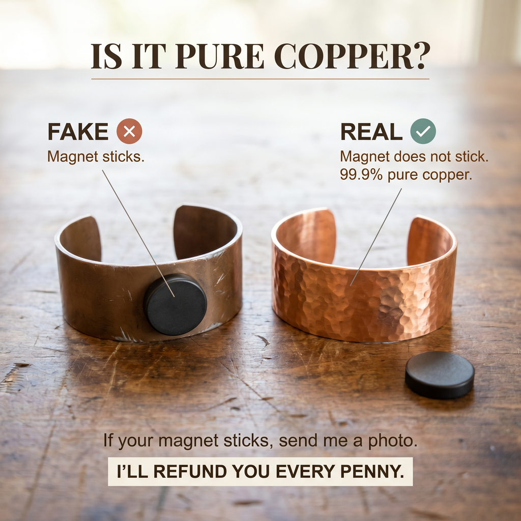 Bracciale in Rame per Uomini di Vera's Grit