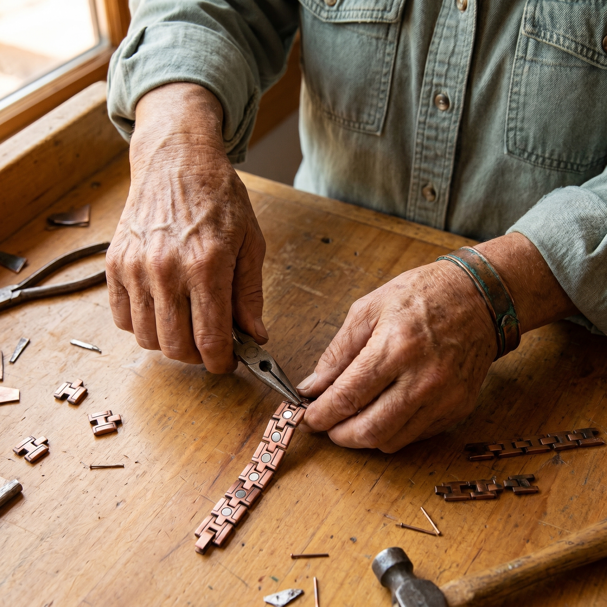 Bracciale in Rame da Uomo di Vera's Gorse