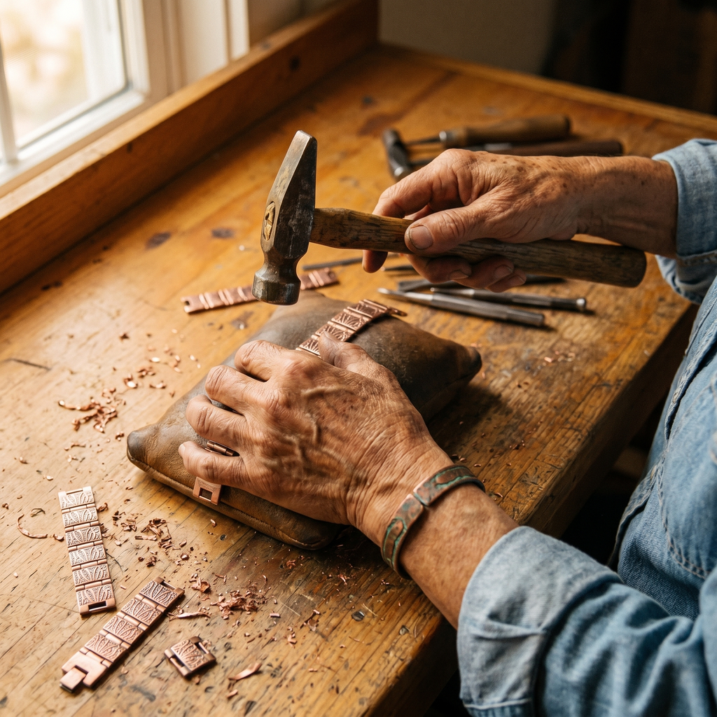 Bracciale in Rame per Uomini di Vera's Grit