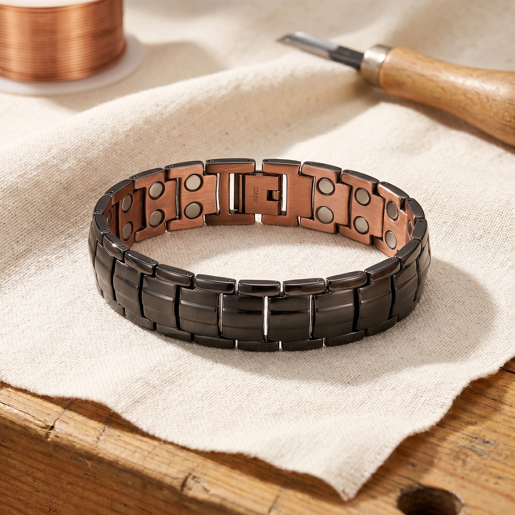Bracciale in Rame Ocra da Uomo di Vera